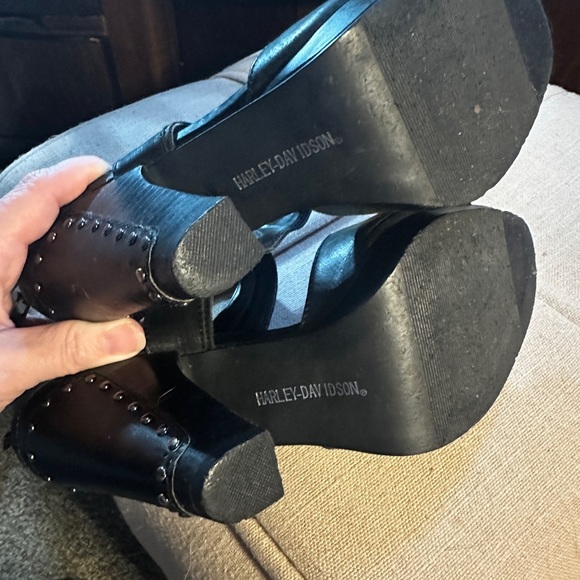 Harley Davidson size 7 sandal heels - Picture 3 of 6